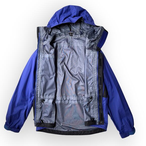 Vintage 2000 Patagonia Rain Snow Hooded Shell Jacket Men’s Size M, Blue, 83505 - Picture 5 of 15